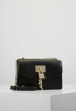 DKNY ELISSA SHOULDER FLAP - Across Body Bag - Black