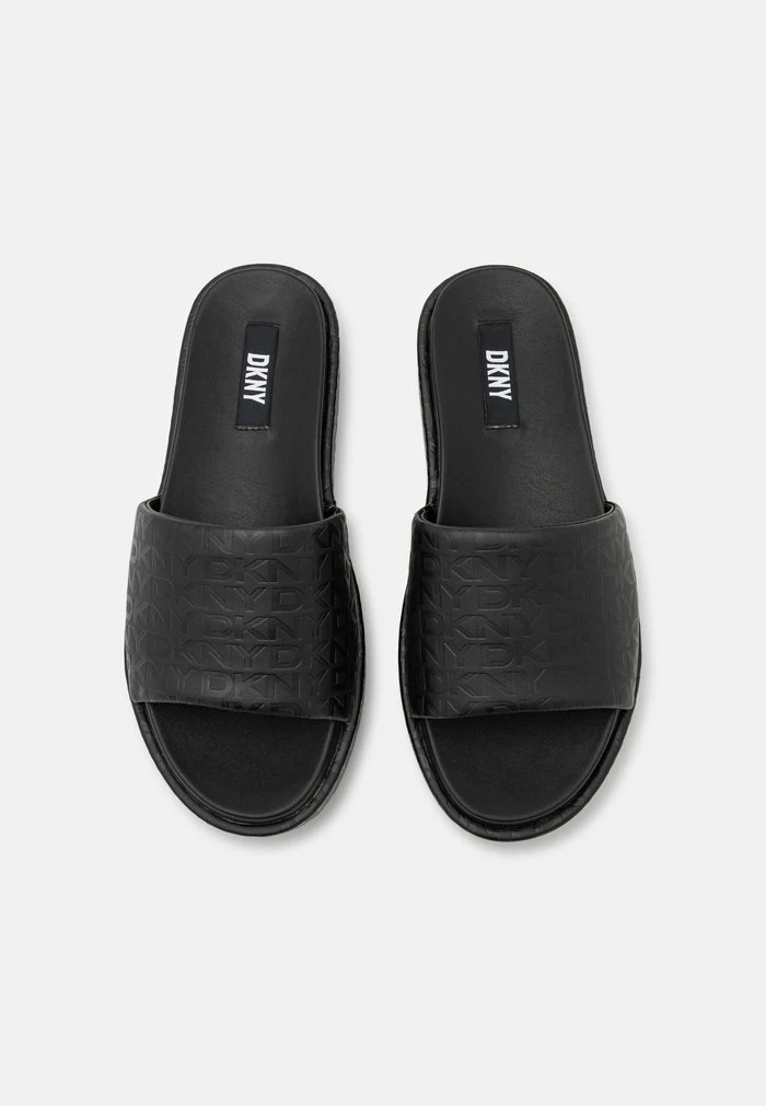 DKNY PLATFORM SLIDE - Heeled Mules - Black 7 DKNY PLATFORM SLIDE - Heeled Mules - Black - Image 5