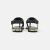 DKNY AMBER SLINGBACK FLAT THONG - T-bar Sandals - Black/shiny Black -Bag Haven Store 47ff7497eb1c42b0bfb2bc86e7896459