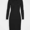 DKNY POLO DRESS - Jumper Dress - Black/ivory/black -Bag Haven Store 4972b85b8cec4289814c7d99730ae52e