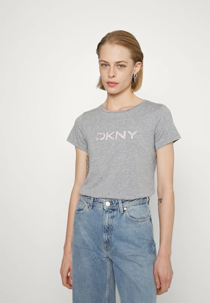 DKNY LOGO - Print T-shirt - Avenue Grey/silver 3 DKNY LOGO - Print T-shirt - Avenue Grey/silver