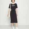 DKNY COLORBLOCK TIE WAIST LOGO DRESS - Jersey Dress - Black/ivory 9 DKNY COLORBLOCK TIE WAIST LOGO DRESS - Jersey Dress - Black/ivory -Bag Haven Store 4bce246d69c24c5493741b1c656f075e