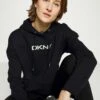 DKNY DEBOSSED SNAKE LOGO HOODIE - Hoodie - Black/silver 12 DKNY DEBOSSED SNAKE LOGO HOODIE - Hoodie - Black/silver -Bag Haven Store 4c50ab642fec4616ae981e562d64b053