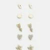 DKNY STUD HEART STAR 6 PACK - Earrings - Gold-coloured -Bag Haven Store 4d766e4401204fd79a6002c6a96637e0