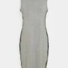DKNY SIDE TAPED FORM FITTED SHEATH - Jersey Dress - Heather Grey -Bag Haven Store 4e9a89039bb647a48389e0b86371c28d