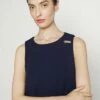 DKNY TRAPEZE WITH LOGO HARDWARE - Jersey Dress - Navy 13 DKNY TRAPEZE WITH LOGO HARDWARE - Jersey Dress - Navy -Bag Haven Store 501d2fd0909a4f8fb1254f5201a67aa1