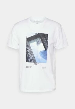 DKNY GALLERY TEE - Print T-shirt - White
