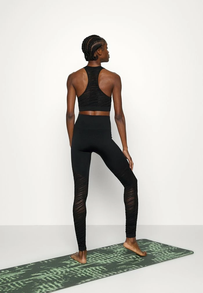 DKNY HIGH WAIST SEAMLESS ZEBRA - Leggings - Black 5 DKNY HIGH WAIST SEAMLESS ZEBRA - Leggings - Black - Image 3