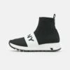 DKNY MACE LOGO BAND - High-top Trainers - Black/white -Bag Haven Store 53cc243a93b449ce8af42226fd1bdbe2