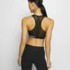 DKNY MEDIUM IMPACT SEAMLESS BRA REMOVABLE CUPS - Medium Support Sports Bra - Black -Bag Haven Store 57f02285820c4b94a3eb7a0ea6d1db59