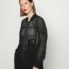 DKNY Bomber Jacket - Black -Bag Haven Store 58677d0d66f94391a96d8856faef3c21