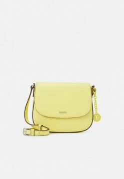 DKNY BRYANT SADDLE BAG - Across Body Bag - Spring Yellow