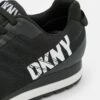 DKNY JAXSON LACE UP JOGGER - Trainers - Black/white -Bag Haven Store 59a77e5bb70e412fa582dde164bed08e