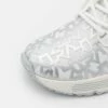 DKNY NATALIE LACE UP - Trainers - White/silver -Bag Haven Store 5a135ab04e93438485e7a4759edb82b4