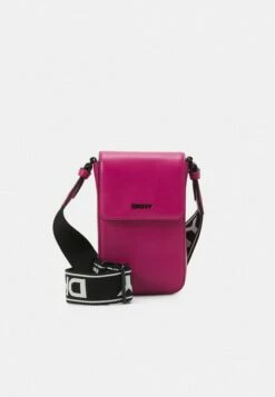 DKNY WINONNA FLAP PHONE CROSSBODY - Phone Case - Lipstick Pink