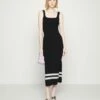 DKNY MIDI DRESS - Jumper Dress - Black/white -Bag Haven Store 5bb33107521f4d258b429ba40be7798e