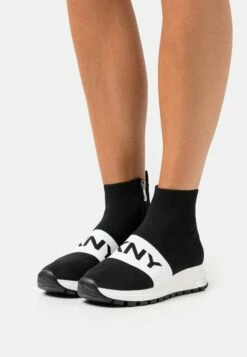 DKNY MACE LOGO BAND - High-top Trainers - Black/white