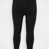 DKNY LOGO HIGH WAIST - Leggings - Trousers - Black -Bag Haven Store 5c8f8578c17c48039ee1c06352f53794