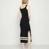 DKNY MIDI DRESS - Jumper Dress - Black/white -Bag Haven Store 5de215a177a34f0c95a893457e2e8120