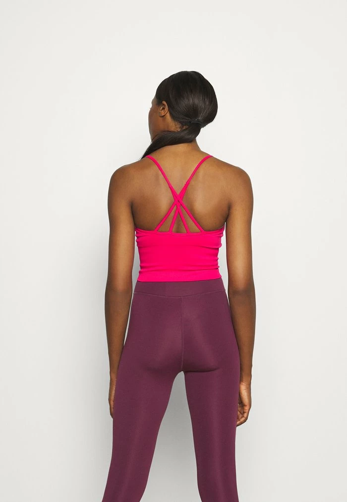 DKNY SEAMLESS STRAPPY CROP REMOVEABLE CUPS - Top - Beetroot 5 DKNY SEAMLESS STRAPPY CROP REMOVEABLE CUPS - Top - Beetroot - Image 3