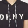 DKNY FLOUNCE LOGO HOODIE DRESS - Shirt Dress - Black/ivory -Bag Haven Store 610f4754ca0140b3a72107021b55593d