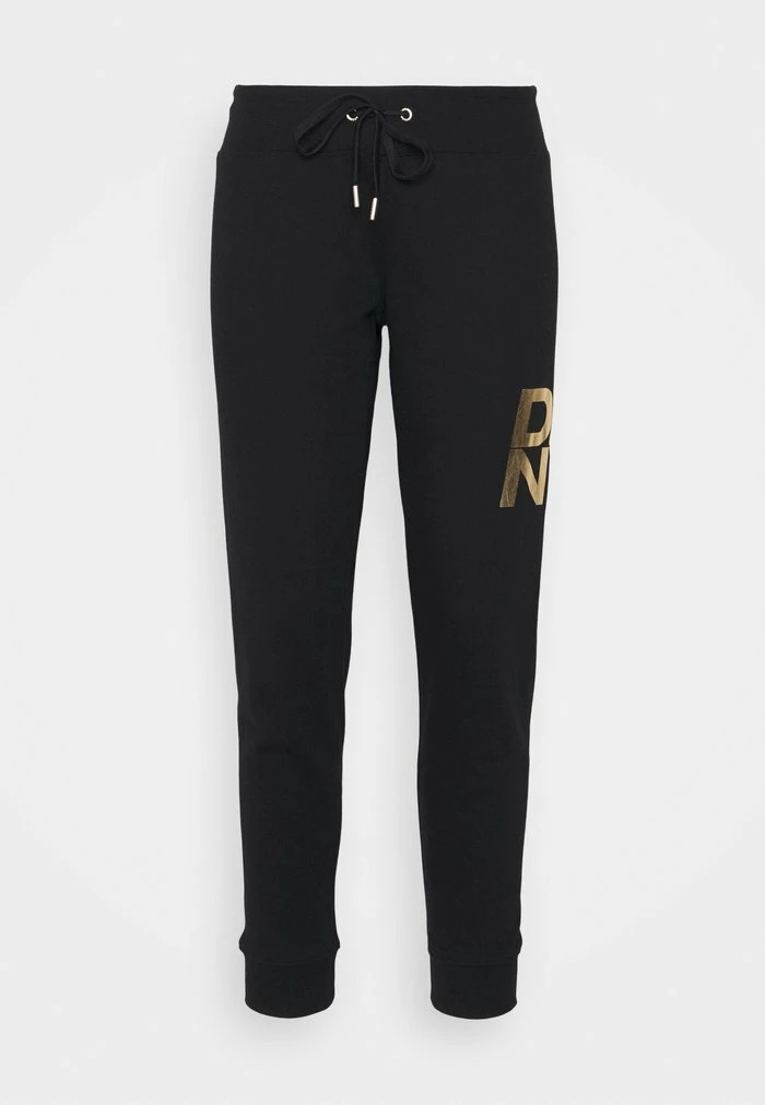 DKNY STACKED LOGO - Tracksuit Bottoms - Black/gold 6 DKNY STACKED LOGO - Tracksuit Bottoms - Black/gold - Image 4