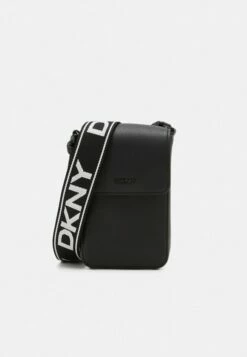 DKNY WINONNA FLAP PHONE CROSSBODY - Phone Case - Black