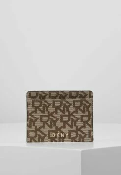 DKNY BRYANT CARD HOLDER LOGO - Business Card Holder - Chino/caramel