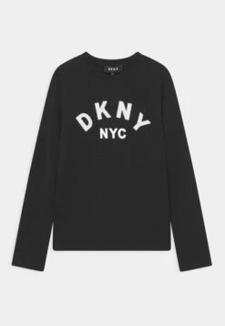 DKNY LONG SLEEVE - Long Sleeved Top - Black