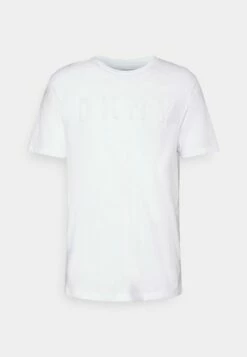 DKNY DEBOSSED LOGO TEE - Basic T-shirt - White