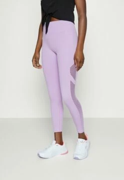 DKNY HIGH WAISTED SEAMLESS - Leggings - Wild Violet