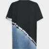 DKNY PLACED TIE DYE OVERSIZED LEGGING TEE - Print T-shirt - Country Blue -Bag Haven Store 6ae517878c114b048895994f0f2ee832