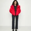 DKNY SHORT PUFFERS - Down Jacket - Red -Bag Haven Store 6b110fbb46854c3f9c50230281059a65