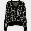 DKNY NECK EXPLODED LOGO SWEATER - Jumper - Black/ivory 12 DKNY NECK EXPLODED LOGO SWEATER - Jumper - Black/ivory -Bag Haven Store 6c29c2ff171c4ebfa3b824769a096343