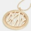 DKNY LOGO PENDANT - Necklace - Gold-coloured -Bag Haven Store 6cbcd44b1d93483aa81f807bdcdd42a7