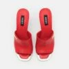DKNY BRONX MULE - Heeled Mules - Red -Bag Haven Store 6da6860420c24611bdd736a0445d7fda