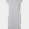 DKNY FOUNDATION LOGO DRESS - Day Dress - Heather Grey -Bag Haven Store 6e25097c71df41a8a1222a347257d9a8
