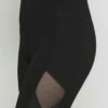 DKNY HIGH WAIST LEGGING CRISSCROSS SIDE BANDS - Leggings - Black -Bag Haven Store 7985275be303483fafc148f10907cfe4