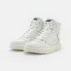 DKNY MAYZI LACE UP - High-top Trainers - White -Bag Haven Store 7ca9f01790414901a47326cae59d2e74