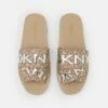 DKNY IDALIE LOGO - Mules - Khaki -Bag Haven Store 7d398566731d406295041242d6fcd6fc