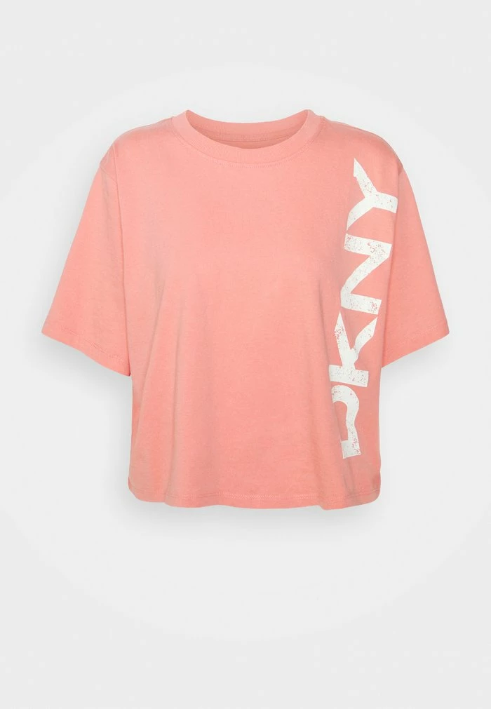 DKNY PIGMENT DYE DISTRESSED CRACKLE LOGO SHORT SLEEVE TEE - Print T-shirt - Sienna 6 DKNY PIGMENT DYE DISTRESSED CRACKLE LOGO SHORT SLEEVE TEE - Print T-shirt - Sienna - Image 4