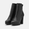 DKNY TESSI PLATFORM BOOTIE - Platform Ankle Boots - Black/shiny Black 11 DKNY TESSI PLATFORM BOOTIE - Platform Ankle Boots - Black/shiny Black -Bag Haven Store 808c38a45d7f42a5ae7ccacf44ad1ec0