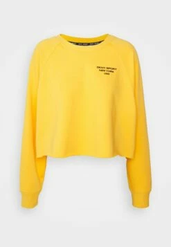 DKNY MINI LOGO CROPPED - Sweatshirt - Marigold