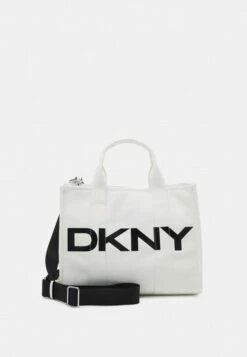 DKNY EMILEE TOTE - Handbag - White/black