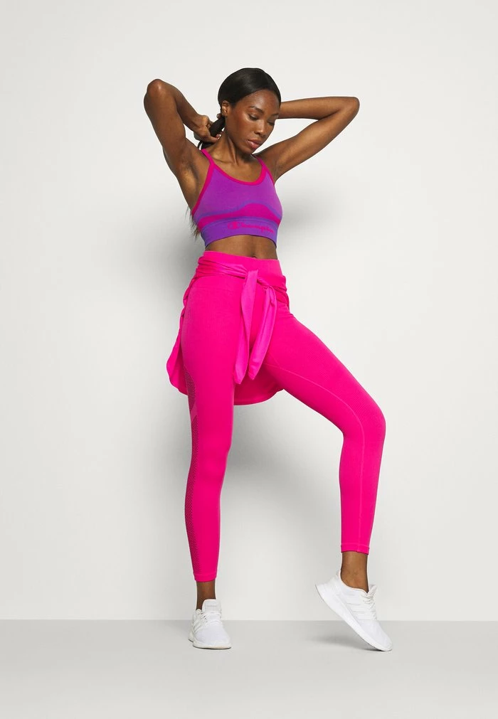 DKNY HIGH WAISTED SEAMLESS - Leggings - Beetroot 4 DKNY HIGH WAISTED SEAMLESS - Leggings - Beetroot - Image 2