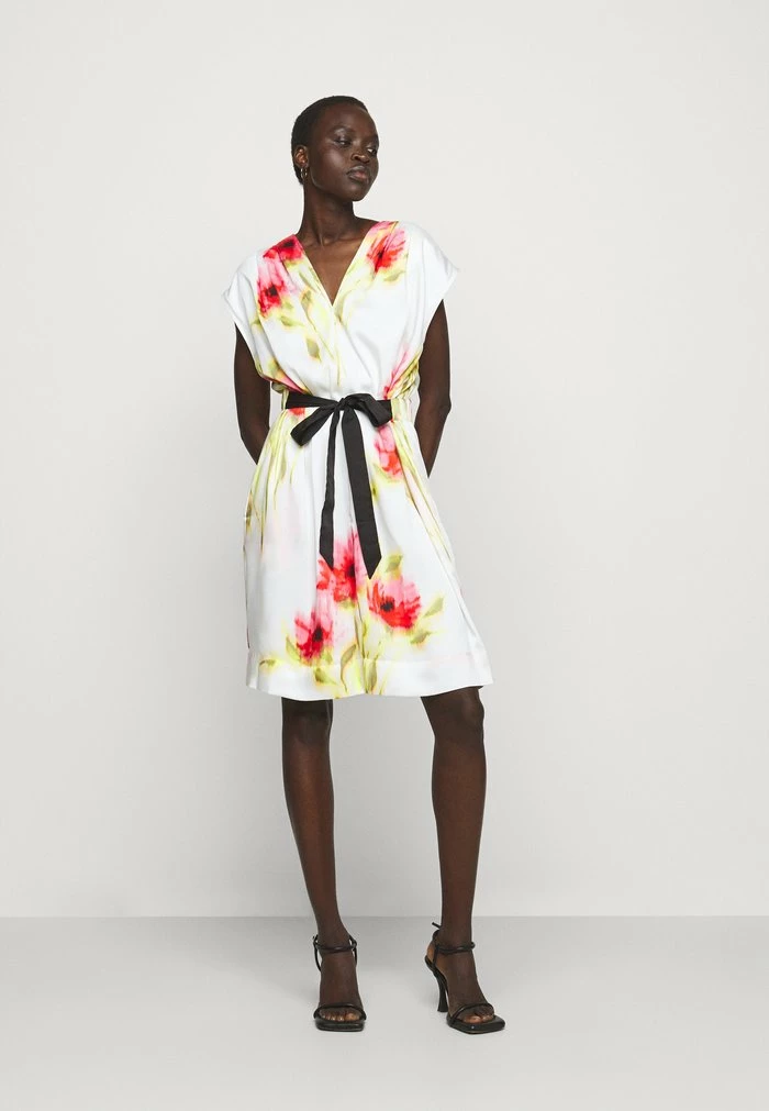 DKNY Day Dress - Ivory/multi 4 DKNY Day Dress - Ivory/multi - Image 2