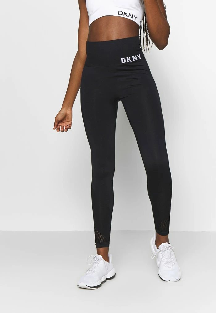 DKNY HIGH WAISTED SEAMLESS - Leggings - Black 3 DKNY HIGH WAISTED SEAMLESS - Leggings - Black