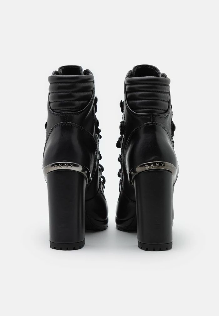 DKNY LENNI LACE UP - High Heeled Ankle Boots - Black 6 DKNY LENNI LACE UP - High Heeled Ankle Boots - Black - Image 4