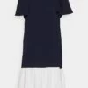 DKNY FLUTTER SLEEVE AND HEM TRAPEZE - Day Dress - Ivory/spring Navy 12 DKNY FLUTTER SLEEVE AND HEM TRAPEZE - Day Dress - Ivory/spring Navy -Bag Haven Store 8dc7d13125f94e96a0681a7bb8395c91