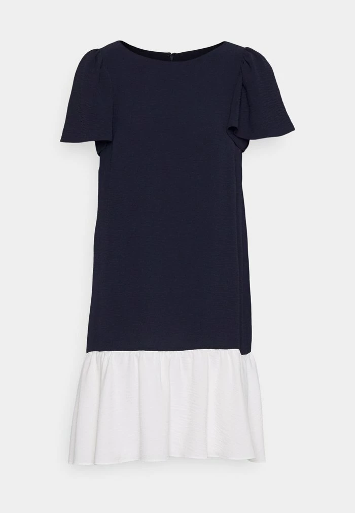 DKNY FLUTTER SLEEVE AND HEM TRAPEZE - Day Dress - Ivory/spring Navy 7 DKNY FLUTTER SLEEVE AND HEM TRAPEZE - Day Dress - Ivory/spring Navy - Image 5